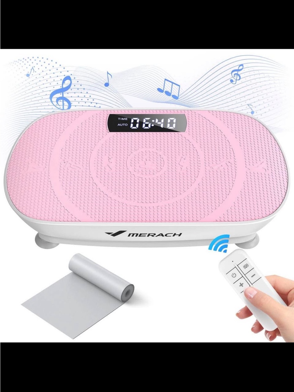Pink Vibration Platform with Remote